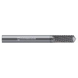CoreHog C69545 | 0.375" (3/8) Diameter x 0.375" (3/8) Shank x 3.000" (3) OAL x 0.750" (3/4) LOC 12 Flute CVD Coated Solid Carbide Diamond Pattern Router Bit