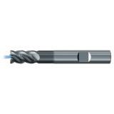 Emuge 2869LZ.03125 | 5/16" Diameter x 45 Degree Helix Angle x 2-1/2" OAL 4 Flute ALCR Coated Roughing End Mill