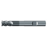 Emuge 2875L.0125 | 1/8" Diameter x 45 Degree Helix Angle 3" OAL 3 Flute ALCR Coated Roughing & Finishing End Mill