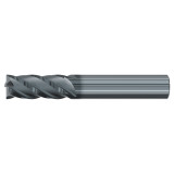 Emuge 2994L.A4375 | 7/16" Diameter x 7-16" Shank x 4" OAL 4 Flute ALCR Coated Corner Radius End Mill