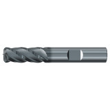 Emuge 2999L.075020 | 3/4" Diameter x 0.020" Corner Radius 4" OAL 4 Flute ALCR Coated Corner Radius End Mill