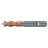 Emuge 3807AZ.012 | 12.00mm Diameter x 12.00mm Shank x 93.00mm OAL 4 Flute TIALN Coated Corner Radius End Mill