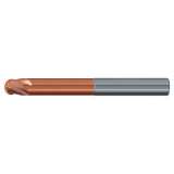 Emuge 3824A.003 | 3.00mm Diameter x 63.00mm OAL 4 Flute TIALN Coated Ball End Mill