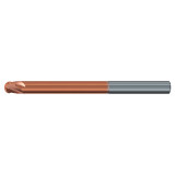 Emuge 3825A.004 | 4.00mm Diameter x 76.00mm OAL 4 Flute TIALN Coated Ball End Mill