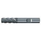 Emuge 3903L.A75090 | 3/4" Diameter x 3-4" Shank x 5" OAL 5 Flute ALCR Coated Corner Radius End Mill