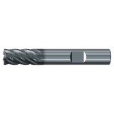 Emuge 3925L.0500 | 1/2" Diameter x 1-2" Shank x 2-3/4" OAL 6 Flute ALCR Coated Corner Radius End Mill