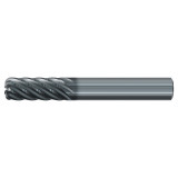 Emuge 3937L.025015 | 1/4" Diameter x 1-4" Shank x 2-1/2" OAL 7 Flute ALCR Coated Corner Radius End Mill
