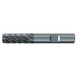 Emuge 3938L.A50030 | 1/2" Diameter x 1-2" Shank x 3-1/4" OAL 7 Flute ALCR Coated Corner Radius End Mill
