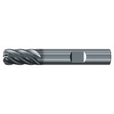 Emuge 3942L.075060 | 3/4" Diameter x 0.060" Corner Radius 3-1/2" OAL 6 Flute ALCR Coated Corner Radius End Mill