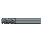 Emuge 3945L.037010 | 3/8" Diameter x 0.010" Corner Radius 2-1/2" OAL 4 Flute ALCR Coated Corner Radius End Mill