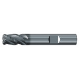 Emuge 3946L.025020 | 1/4" Diameter x 0.020" Corner Radius 2" OAL 4 Flute ALCR Coated Corner Radius End Mill