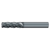 Emuge 3947L.031020 | 5/16" Diameter x 0.020" Corner Radius 3" OAL 4 Flute ALCR Coated Corner Radius End Mill