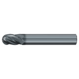 Emuge 3949L.0375 | 3/8" Diameter x 3-8" Shank x 2-1/2" OAL 35-38 Degree Helix Angle ALCR Coated Ball End Mill