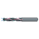 Emuge TA201544.1060 | 10.60mm Drill Size x 12.00mm Shank x 55.00mm Flute Length x 102.00mm OAL x 140 Degree Point Angle 2 Flute ALTIN-112 Coated Carbide Screw Machine Length Drill Bit