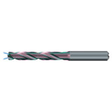 Emuge TA211544.0635 | 1/4" Drill Size x 8.00mm Shank x 53.00mm Flute Length x 91.00mm OAL x 140 Degree Point Angle 2 Flute ALTIN-112 Coated Carbide Screw Machine Length Drill Bit