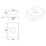 Kurt D50-33M18 | 11/16" Width x 18.00mm Thickness x 6" D-Series Fixture Key Set
