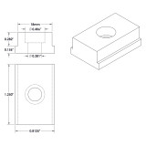 Kurt D80-33M18 | 13/16" Width x 18.00mm Thickness x 8" or 10" D-Series Fixture Key Set