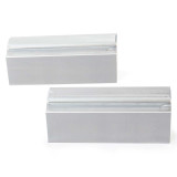 Kurt DJ404AL-JAWKIT | 4.0000" Width x 4.0000" Overall Width DoveLock Alum Jaw Set