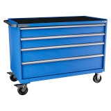 Champion Tool Storage DWS1500-0401IL-MB8-RT-BB | 56-1/2" Width x 43-1/4" Height x 22-1/2" Depth 8 Drawer Powder Coated Steel Mobile Modular Cabinet - Bright Blue