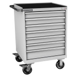 Champion Tool Storage SWS1500-0701IL-MB8-RT-LG | 28-1/4" Width x 43-1/4" Height x 22-1/2" Depth 7 Drawer Powder Coated Steel Mobile Modular Cabinet - Light Gray