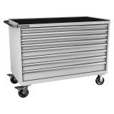 Champion Tool Storage DWS1500-0801ILC-MB8-RT-LG | 56-1/2" Width x 43-1/4" Height x 22-1/2" Depth 8 Drawer 284 Compartment Powder Coated Steel Mobile Modular Cabinet - Light Gray