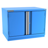 Champion Tool Storage SWPS1200-2FDIL-FTB-BB | 40-1/4" Width x 29-7/8" Height x 22-1/2" Depth 2 Doors 1 Shelf Powder Coated Steel Modular Flush Door Cabinets With Shelf - Bright Blue