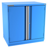 Champion Tool Storage SWPS1800-2FDIL-FTB-BB | 40-1/4" Width x 41-3/4" Height x 22-1/2" Depth 2 Doors 2 Shelf Powder Coated Steel Modular Flush Door Cabinets With Shelf - Bright Blue