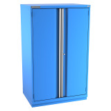 Champion Tool Storage SWPS3050-2FDIL-FTB-BB | 40-1/4" Width x 66-3/8" Height x 22-1/2" Depth 2 Doors 3 Shelf Powder Coated Steel Modular Flush Door Cabinets With Shelf - Bright Blue