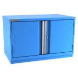 Champion Tool Storage EWS1200-2FDIL-FTB-BB | 47" Width x 29-7/8" Height x 22-1/2" Depth 2 Doors 1 Shelf Powder Coated Steel Modular Flush Door Cabinets With Shelf - Bright Blue