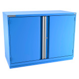 Champion Tool Storage DWS1800-2FDIL-FTB-BB | 56-1/2" Width x 41-3/4" Height x 22-1/2" Depth 2 Doors 2 Shelf Powder Coated Steel Modular Flush Door Cabinets With Shelf - Bright Blue