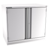 Champion Tool Storage EWS1800-2FDIL-FTB-LG | 47" Width x 41-3/4" Height x 22-1/2" Depth 2 Doors 2 Shelf Powder Coated Steel Modular Flush Door Cabinets With Shelf - Light Gray