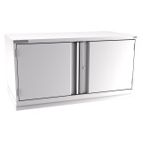 Champion Tool Storage DWS1200-2FDIL-FTB-LG | 56-1/2" Width x 29-7/8" Height x 22-1/2" Depth 2 Doors 1 Shelf Powder Coated Steel Modular Flush Door Cabinets With Shelf - Light Gray