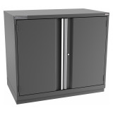 Champion Tool Storage EWS1800-2FDIL-FTB-DG | 47" Width x 41-3/4" Height x 22-1/2" Depth 2 Doors 2 Shelf Powder Coated Steel Modular Flush Door Cabinets With Shelf - Dark Gray
