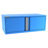 Champion Tool Storage DW900-2FDIL-BB | 56-1/2" Width x 21-5/8" Height x 28-1/2" Depth 2 Door Powder Coated Steel Modular Flush Door Cabinet with Shelf - Bright Blue