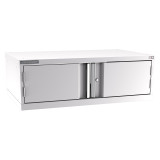Champion Tool Storage EW600-2FDIL-LG | 47" Width x 15-3/4" Height x 28-1/2" Depth 2 Door Powder Coated Steel Modular Flush Door Cabinet with Shelf - Light Gray