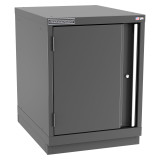 Champion Tool Storage NW1200-FDIL-FTB-DG | 22-3/16" Width x 29-7/8" Height x 28-1/2" Depth 1 Door 1 Shelf Powder Coated Steel Modular Flush Door Cabinet with Shelf - Dark Gray