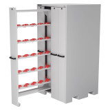 Champion Tool Storage VSCH80-LG | 40" Width x 84" Height x 41" Depth 4 Drawer 20 Shelves Powder Coated Steel Vertical Storage Cabinet - Light Gray