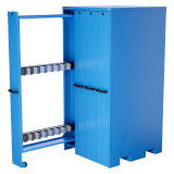 Champion Tool Storage VSCB-BB | 40" Width x 84" Height x 41" Depth 4 Drawer Powder Coated Steel Vertical Storage Cabinet - Bright Blue