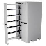 Champion Tool Storage VSCC5-LG | 40" Width x 84" Height x 41" Depth 4 Drawer 20 Shelves Powder Coated Steel Vertical Storage Cabinet - Light Gray
