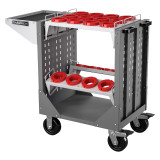 Champion Tool Storage NCTCH100-DG | 40" Width x 36-3/4" Height x 20-1/4" Depth 1 Shelf Powder Coated Steel CNC Transport Cart - Dark Gray