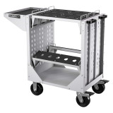 Champion Tool Storage NCTCC6-LG | 40" Width x 36-3/4" Height x 20-1/4" Depth 1 Shelf Powder Coated Steel CNC Transport Cart - Light Gray