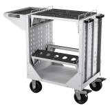 Champion Tool Storage NCTCC8-LG | 40" Width x 36-3/4" Height x 20-1/4" Depth 1 Shelf Powder Coated Steel CNC Transport Cart - Light Gray