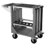 Champion Tool Storage NCTCC10-DG | 40" Width x 36-3/4" Height x 20-1/4" Depth 1 Shelf Powder Coated Steel CNC Transport Cart - Dark Gray
