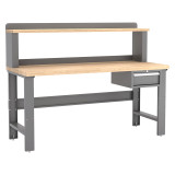 Champion Tool Storage WB101-B7230-DG | 72" Width x 35-1/4" Height x 30" Depth 1 Drawer Powder Coated Steel Work Bench - Dark Gray