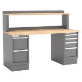 Champion Tool Storage WB501-B7230-DG | 72" Width x 35-1/4" Height x 30" Depth 6 Drawer Powder Coated Steel Work Bench - Dark Gray