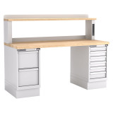 Champion Tool Storage WB802-B7230-LG | 72" Width x 35-1/4" Height x 30" Depth 8 Drawer Powder Coated Steel Work Bench - Light Gray