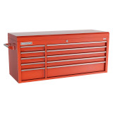 Champion Tool Storage FMP5410TC-RD | 54" Width x 23" Height x 20" Depth 10 Drawer Powder Coated Steel Top Chest Tool Storage - Gloss Red