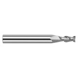 Harvey Tool 718108 | 0.125" Diameter x 1/8" Shank x 0.010" Corner Radius x 0.375" LOC x 1-1/2" OAL 2 Flute Uncoated Corner Radius End Mill