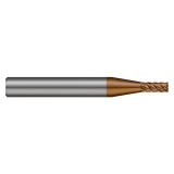 Harvey Tool 711012-C10 | 0.187" Diameter x 1/4" Shank x 0.010" Corner Radius x 1.000" LOC x 3" OAL 6 Flute C10 Coated Corner Radius End Mill