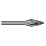 Harvey Tool 707416 | SG-1 Size x 1/4" Diameter x 1/4" Shank x 5/8" LOC x 2" OAL Uncoated Double Cut Burr